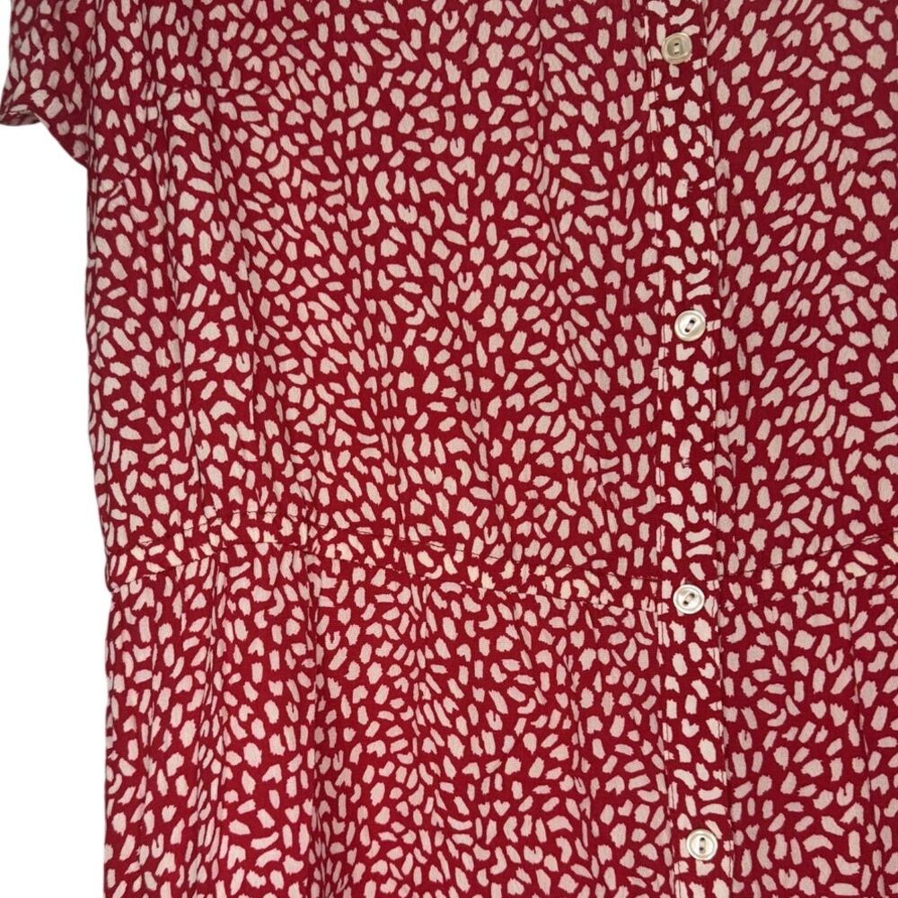 Talbots Plus Button-Front Abstract Dot Viscose Dr… - image 3
